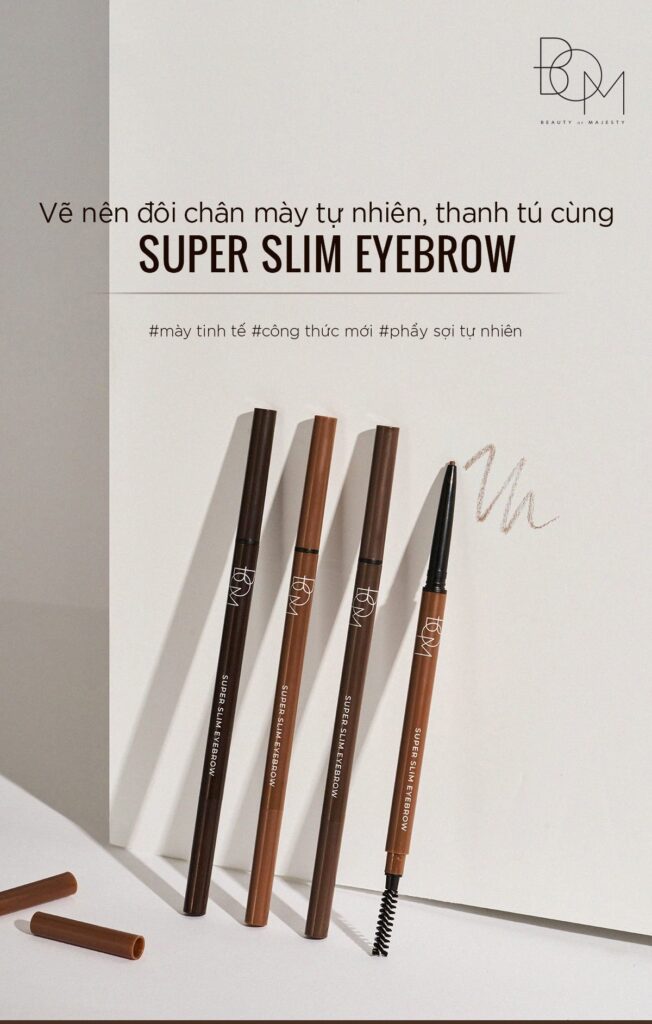 Chì kẻ chân mày lâu trôi BOM Super Slim Eyebrow Chì kẻ chân mày lâu trôi BOM Super Slim Eyebrow