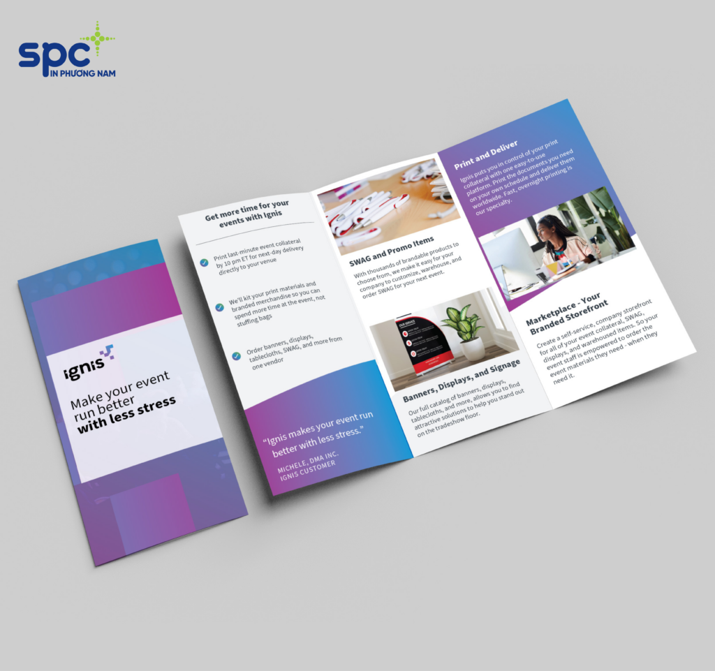 Brochure giới thiệu sản phẩm càng đẹp, bắt mắt. Sử dụng đa dạng hình ảnh minh họa, càng dễ dàng thu hút khách hàng hơn bao giờ hết