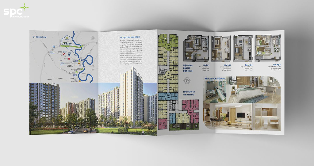 Brochure giới thiệu về các dự án bđs là dễ bắt gặp nhất